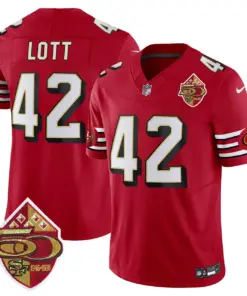 San Francisco 49ers Nike 1996 Throwback Vapor Limited Stitched Jersey - Red - Image 9