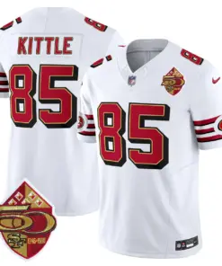 San Francisco 49ers Nike 1996 Throwback Vapor Limited Stitched Jersey - Red - Image 14