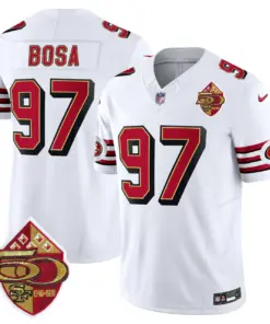 San Francisco 49ers Nike 1996 Throwback Vapor Limited Stitched Jersey - Red - Image 17