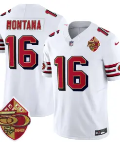 San Francisco 49ers Nike 1996 Throwback Vapor Limited Stitched Jersey - Red - Image 18