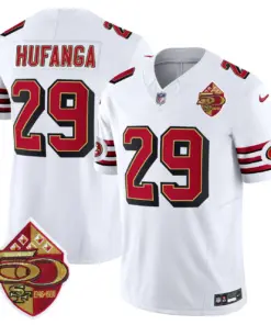 San Francisco 49ers Nike 1996 Throwback Vapor Limited Stitched Jersey - Red - Image 20