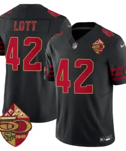 San Francisco 49ers Nike 1996 Throwback Vapor Limited Stitched Jersey - Red - Image 29