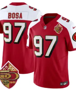 San Francisco 49ers Nike 1996 Throwback Vapor Limited Stitched Jersey - Red - Image 37
