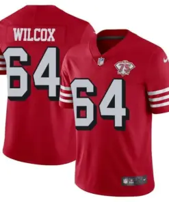 San Francisco 49ers Nike Throwback 75th Anniversary Stitched Jersey - Scarlet - Image 6