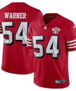 San Francisco 49ers Nike Throwback 75th Anniversary Stitched Jersey - Scarlet - Image 13