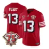 San Francisco 49ers Nike Throwback 75th Anniversary Stitched Jersey - Scarlet
