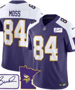 Minnesota Vikings Nike Classic Bud Grant Patch Limited Stitched Jersey V2 - Image 7