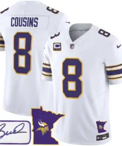 Minnesota Vikings Nike Classic Bud Grant Patch Limited Stitched Jersey V2 - Image 10