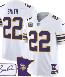 Minnesota Vikings Nike Classic Bud Grant Patch Limited Stitched Jersey V2 - Image 12