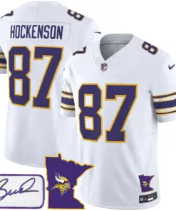 Minnesota Vikings Nike Classic Bud Grant Patch Limited Stitched Jersey V2 - Image 13