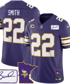 Minnesota Vikings Nike Classic Bud Grant Patch Limited Stitched Jersey V2 - Image 19
