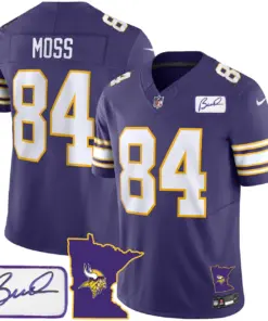 Minnesota Vikings Nike Classic Bud Grant Patch Limited Stitched Jersey V2 - Image 21