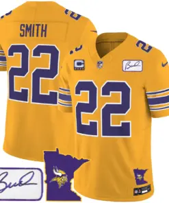 Minnesota Vikings Nike Classic Bud Grant Patch Limited Stitched Jersey V2 - Image 26