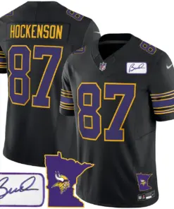Minnesota Vikings Nike Classic Bud Grant Patch Limited Stitched Jersey V2 - Image 34
