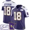 Minnesota Vikings Nike Classic Bud Grant Patch Limited Stitched Jersey V2