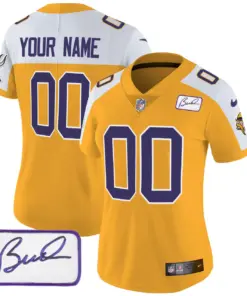 Minnesota Vikings Nike Classic Bud Grant Patch Custom Limited Stitched Jersey V3 - Black - Image 7
