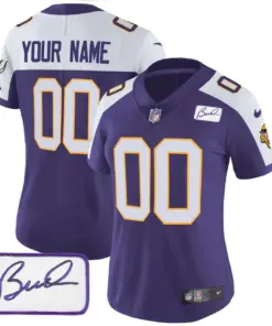 Minnesota Vikings Nike Classic Bud Grant Patch Custom Limited Stitched Jersey V3 - Black - Image 8