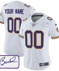 Minnesota Vikings Nike Classic Bud Grant Patch Custom Limited Stitched Jersey V3 - Black - Image 10