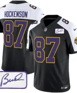 Minnesota Vikings Nike Classic Bud Grant Patch Limited Stitched Jersey V3 - Image 6