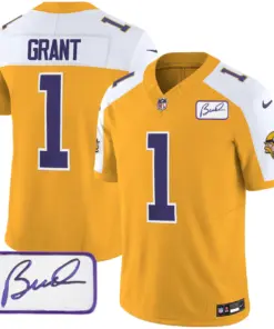 Minnesota Vikings Nike Classic Bud Grant Patch Limited Stitched Jersey V3 - Image 9