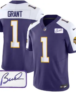 Minnesota Vikings Nike Classic Bud Grant Patch Limited Stitched Jersey V3 - Image 16