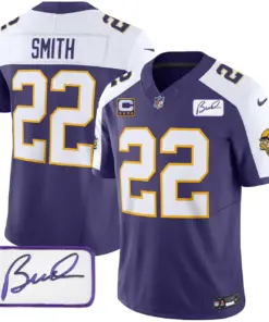Minnesota Vikings Nike Classic Bud Grant Patch Limited Stitched Jersey V3 - Image 19