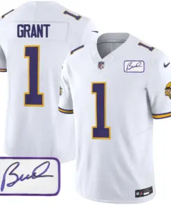 Minnesota Vikings Nike Classic Bud Grant Patch Limited Stitched Jersey V3 - Image 30