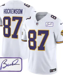 Minnesota Vikings Nike Classic Bud Grant Patch Limited Stitched Jersey V3 - Image 34
