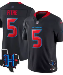 Houston Texans Nike 2024 Texas Patch Vapor Limited Stitched Jersey - Black - Image 8