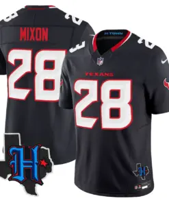 Houston Texans Nike 2024 Texas Patch Vapor Limited Stitched Jersey - Black - Image 11