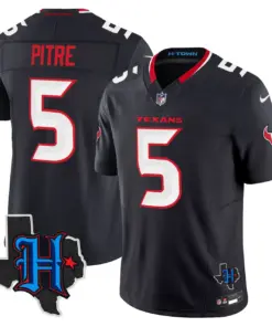 Houston Texans Nike 2024 Texas Patch Vapor Limited Stitched Jersey - Black - Image 16