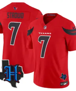Houston Texans Nike 2024 Texas Patch Vapor Limited Stitched Jersey - Black - Image 17