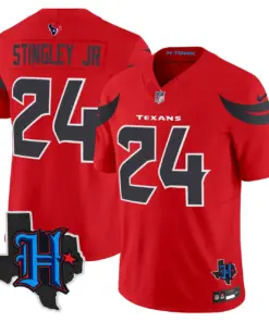 Houston Texans Nike 2024 Texas Patch Vapor Limited Stitched Jersey - Black - Image 21