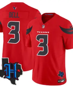Houston Texans Nike 2024 Texas Patch Vapor Limited Stitched Jersey - Black - Image 20