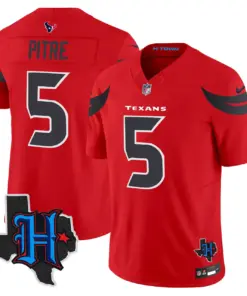 Houston Texans Nike 2024 Texas Patch Vapor Limited Stitched Jersey - Black - Image 24
