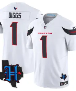 Houston Texans Nike 2024 Texas Patch Vapor Limited Stitched Jersey - Black - Image 26