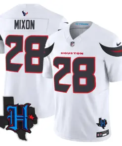 Houston Texans Nike 2024 Texas Patch Vapor Limited Stitched Jersey - Black - Image 27