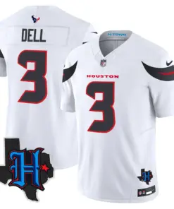 Houston Texans Nike 2024 Texas Patch Vapor Limited Stitched Jersey - Black - Image 28