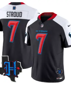 Houston Texans Nike 2024 Texas Patch Vapor Limited Stitched Jersey - Black - Image 33