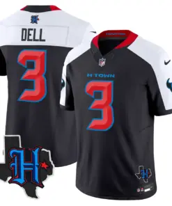 Houston Texans Nike 2024 Texas Patch Vapor Limited Stitched Jersey - Black - Image 36