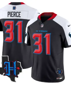 Houston Texans Nike 2024 Texas Patch Vapor Limited Stitched Jersey - Black - Image 38
