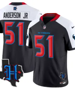 Houston Texans Nike 2024 Texas Patch Vapor Limited Stitched Jersey - Black - Image 39