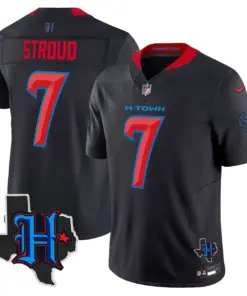 Houston Texans Nike 2024 Texas Patch Vapor Limited Stitched Jersey - Black