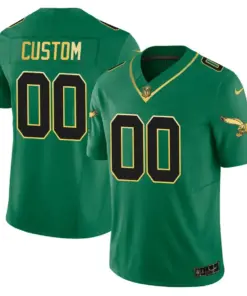 Alternative view of Philadelphia Eagles Nike Golden Edition Custom Limited Jersey Gold Edition - Gold