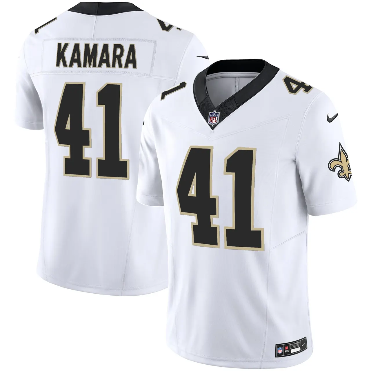New Orleans Saints Nike Vapor Limited Stitched Jersey - Black - Image 9