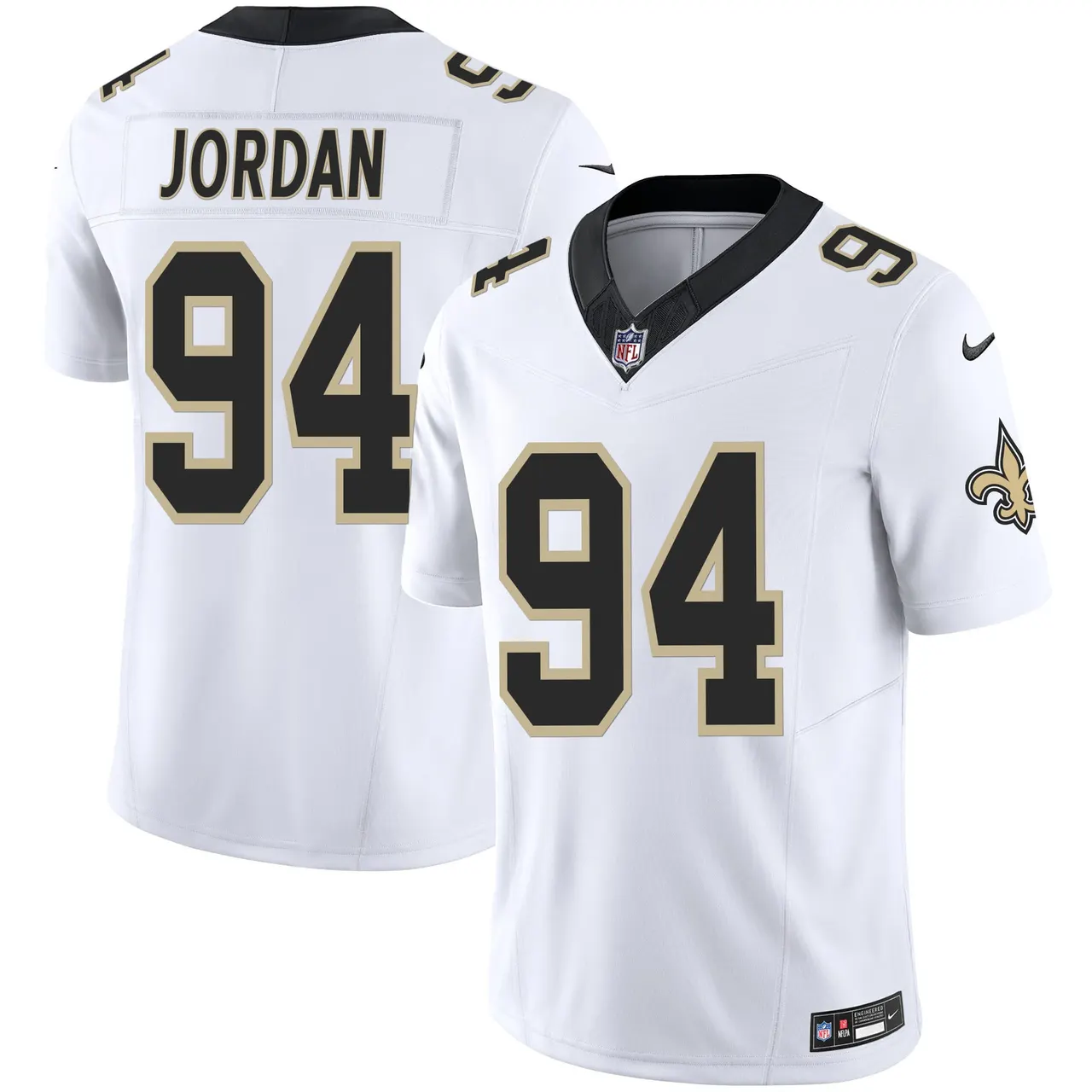 New Orleans Saints Nike Vapor Limited Stitched Jersey - Black - Image 11