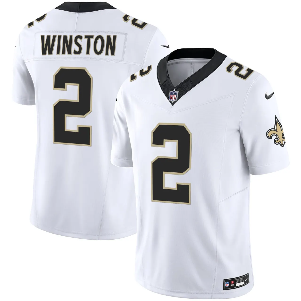 New Orleans Saints Nike Vapor Limited Stitched Jersey - Black - Image 14