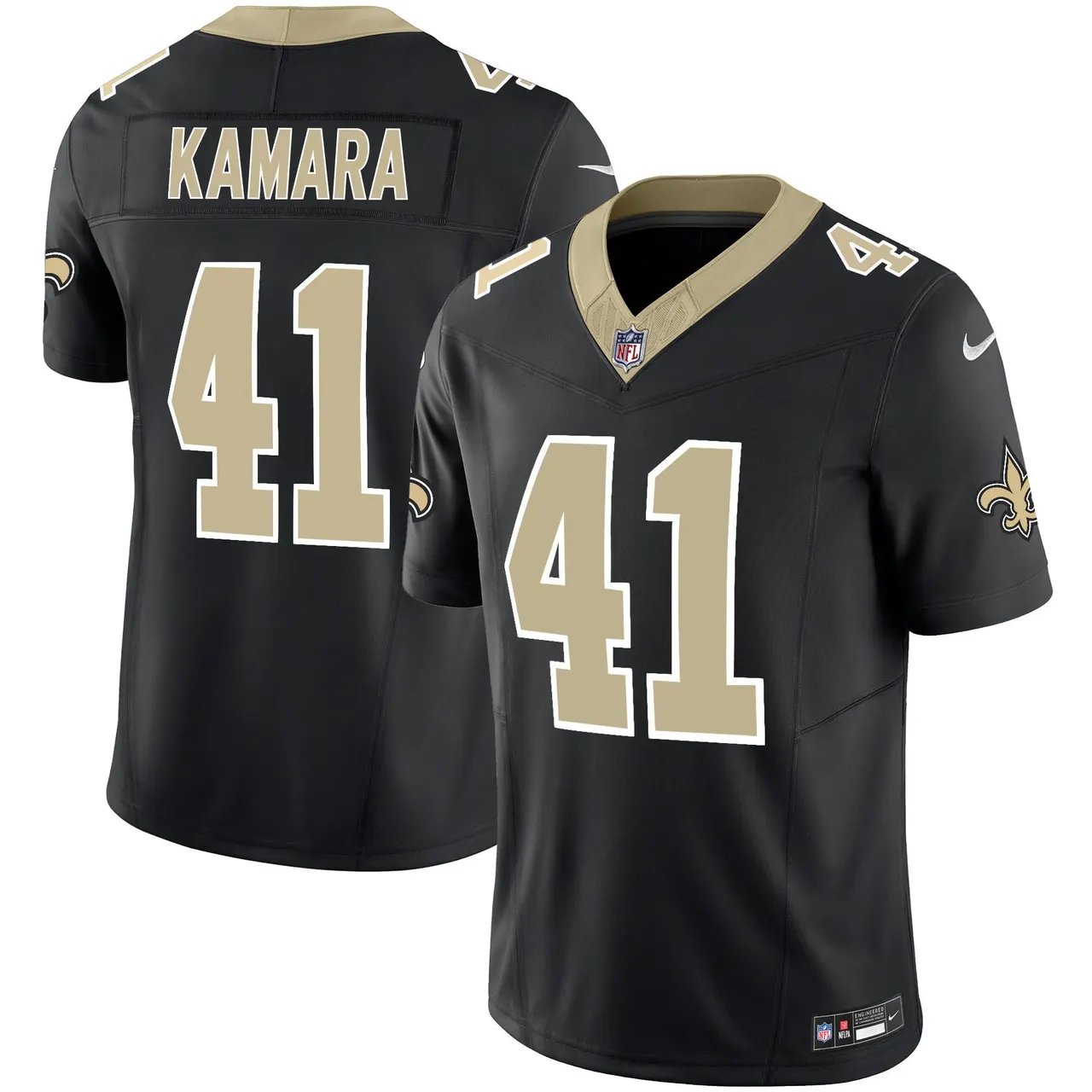 New Orleans Saints Nike Vapor Limited Stitched Jersey - Black