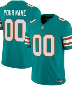 Miami Dolphins Nike Vapor Custom Limited Stitched Jersey - White