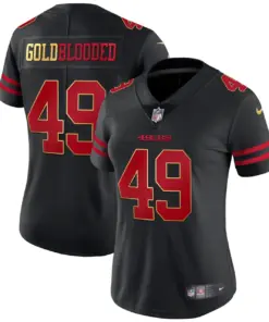 Alternative view of San Francisco 49ers Nike Blooded Stitched Jersey - Gold